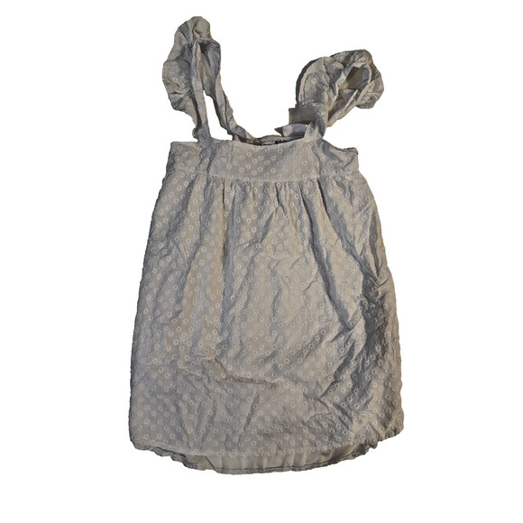 BB Dakota Steve Madden Dress Womens Medium Sleeveless Eyelet Embroidered Floral - Picture 2 of 6